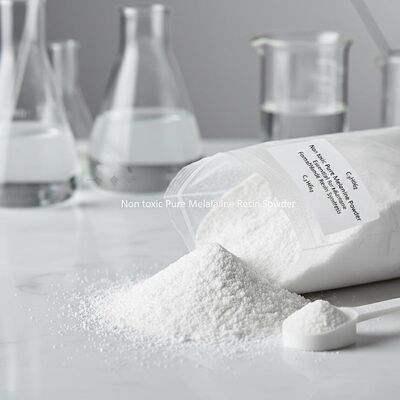 무독성 순수 멜라민 분말 분자식 C3H6N6 멜라민 포름알데히드 수지 합성을 위한 필수 원료