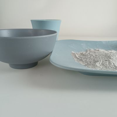 C3H6N6 멜라민 유리 끼우기 분유 1.661 비중 99.8% 순도 식품 터치 세이프