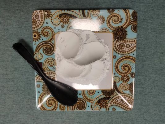 유리모양이 되는 저수분 식기류 멜라민은 130-150C 융해점 0.1% 맥스를 가루로 만듭니다