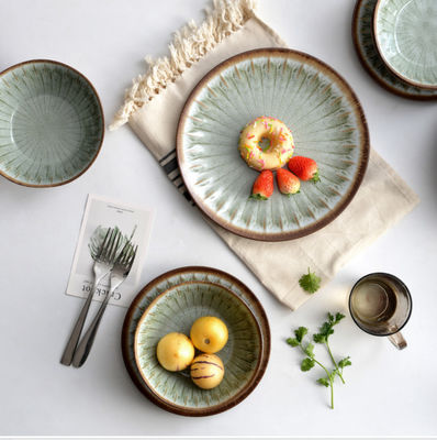 파티 접시와 그릇 12pc 메라민 식기 세트 Iso