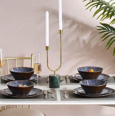 12 조각 파티 멜라민 식기 세트 열 저항