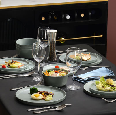 깨지지 않는 멜라민 식기 세트 식기 세이프 BPA 무료 Sage