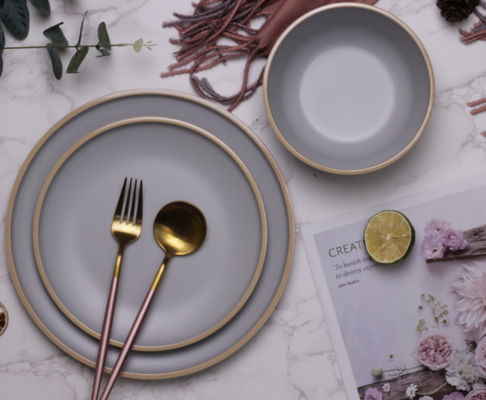 캠핑 메라민 저녁 식탁 및 그릇 12 PC