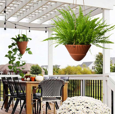 실내 식물용 매달린 플랜터,테라코타 매달린 플랜터,세라믹 매달린 플랜터 냄비,걸린 바구니,걸린 플랜터