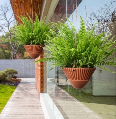 실내 식물용 매달린 플랜터,테라코타 매달린 플랜터,세라믹 매달린 플랜터 냄비,걸린 바구니,걸린 플랜터