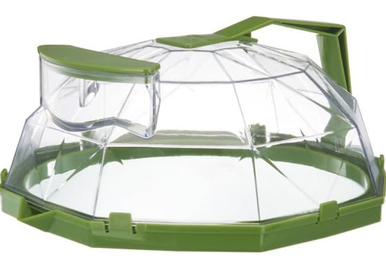 미세한 미세한 마이크로 웨이브 스플래터 커버 음식 부엌 기기 10 인치 손잡이