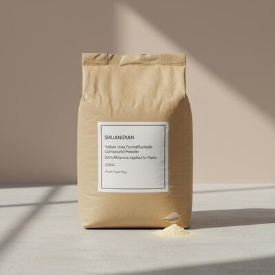 슐랑양 황색 유레아 포말알데히드 화합물 분말 100% 메라민 접시에 적용 20KGS/크래프트 종이 봉지
